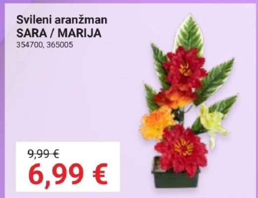 Svilen aranžman SARA / MARIJA