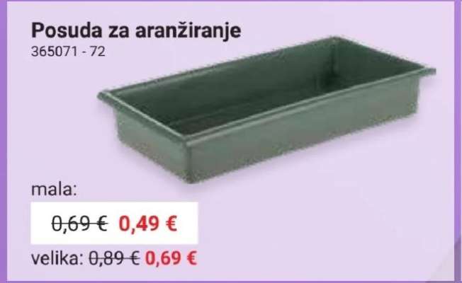 Posuda za aranžiranje