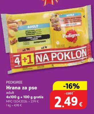 PEDIGREE Hrana za pse