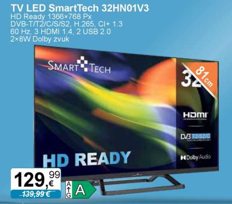 TV LED SmartTech 32HN01V3