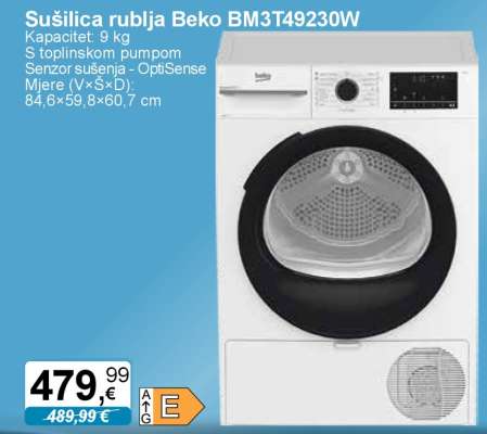 Sušilica rublja Beko BM3T49230W