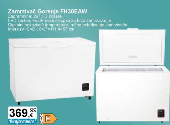 Zamrzivač Gorenje FH30EAW