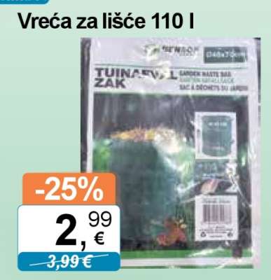 Vreća za lišće 110 l