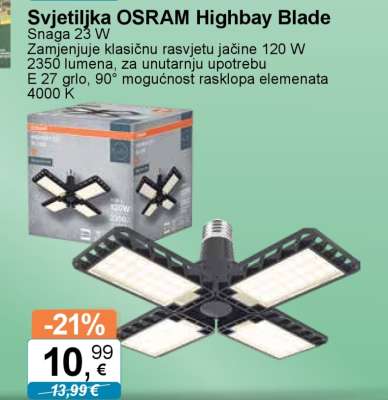 Svjetiljka OSRAM Highbay Blade