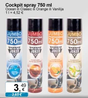 Cockpit spray 750 ml
