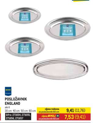 POSLUŽAVNIK ENGLAND