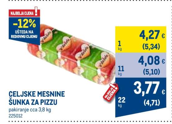 CELJSKE MESNINE ŠUNKA ZA PIZZU