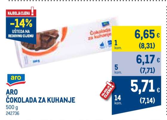 ARO ČOKOLADA ZA KUHANJE
