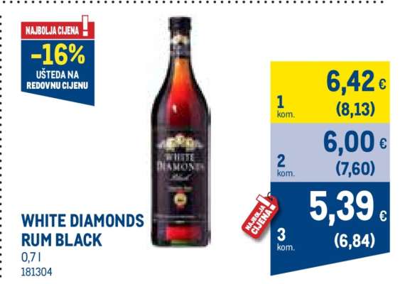 WHITE DIAMONDS RUM BLACK
