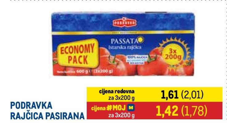 PODRAVKA RAJČICA PASIRANA