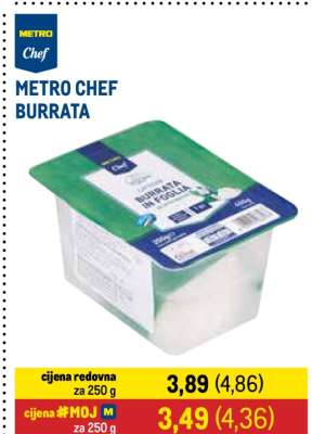 METRO CHEF BURRATA