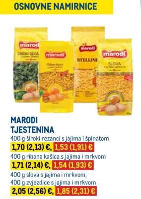 MARODI tjestenina