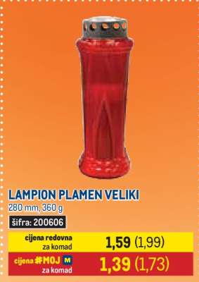 LAMPION PLAMEN VELIKI