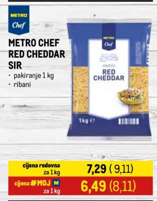 METRO CHEF RED CHEDDAR SIR
