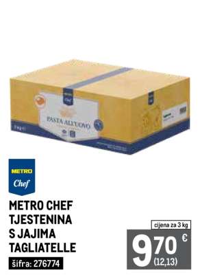 METRO CHEF TJESTENINA S JAJIMA TAGLIATELLE