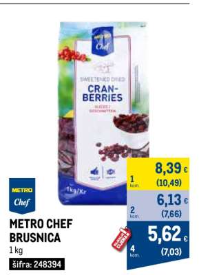 METRO CHEF BRUSNICA