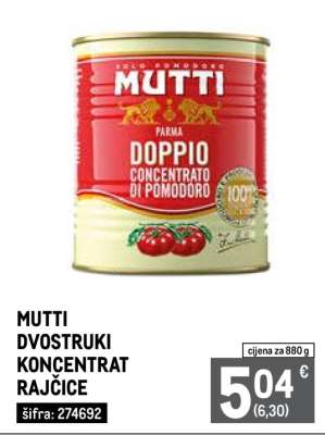 MUTTI DVOSTRUKI KONCENTRAT RAJČICE