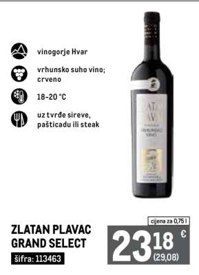 ZLATAN PLAVAC Grand select