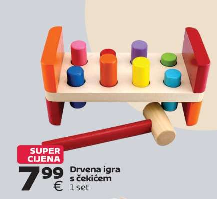 Drvena igra s čekićem