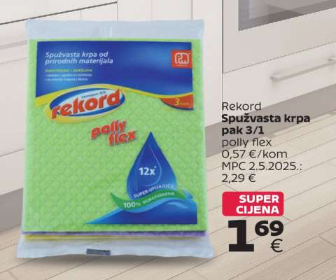 Rekord Spužvasta krpa pak 3/1