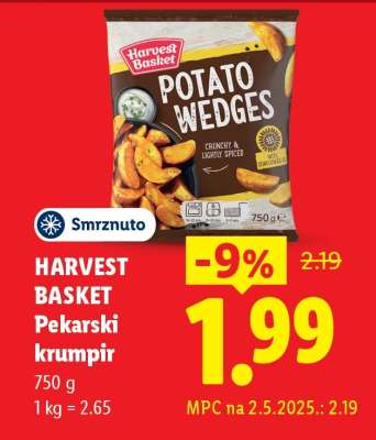 Harvest Basket Pekarski krumpir