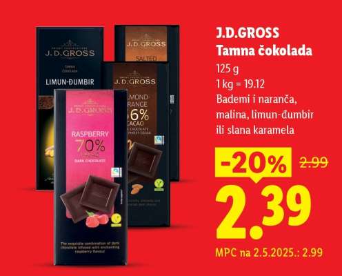 J.D. Gross Tamna čokolada