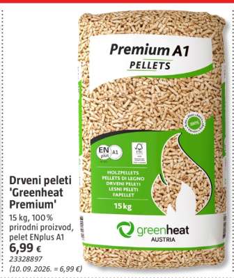 Drveni peleti 'Greenheat Premium'