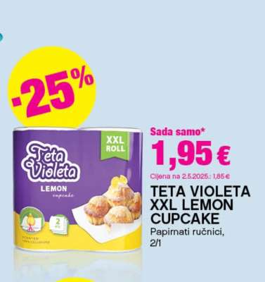 TETA VIOLETA XXL LEMON CUPCAKE