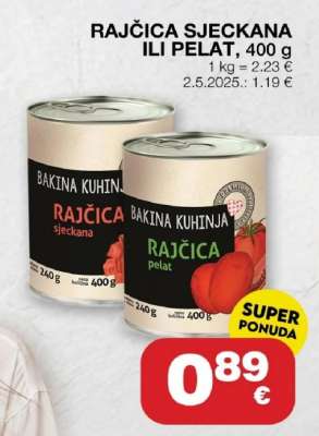 RAJČICA SJECKANA ILI PELAT