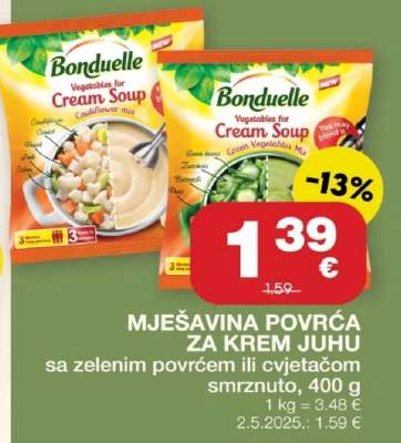 MJEŠAVINA POVRĆA ZA KREM JUHU