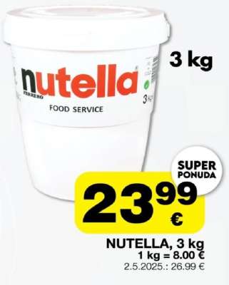 NUTELLA, 3 kg
