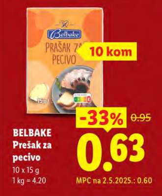 Belbake Prašak za pecivo