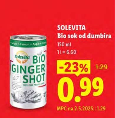 Solevita Bio sok od đumbira