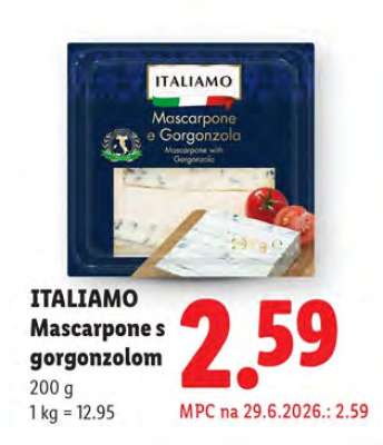 Mascarpone s gorgonzolom