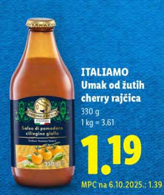 ITALIAMO Umak od žutih cherry rajčica