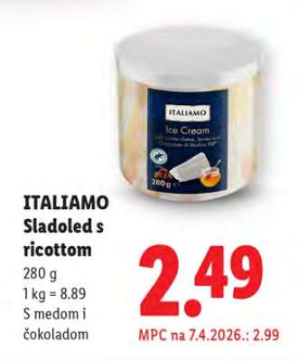 ITALIAMO Sladoled s ricottom