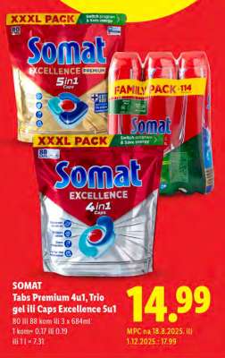SOMAT Tabs Premium 4u1, Trio gel ili Caps Excellence 5u1