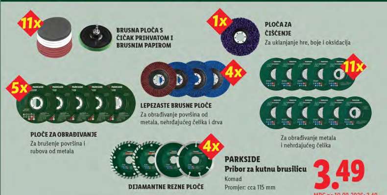 PARKSIDE Pribor za kutnu brusilicu