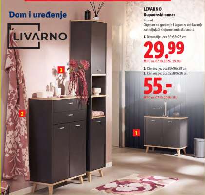 LIVARNO Kupaonski ormar