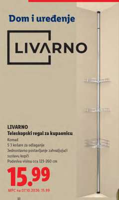 LIVARNO Teleskopski regal za kupaonicu