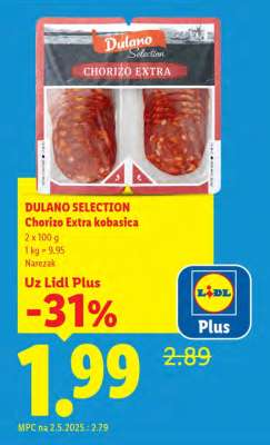 Dulano Selection Chorizo Extra kobasica
