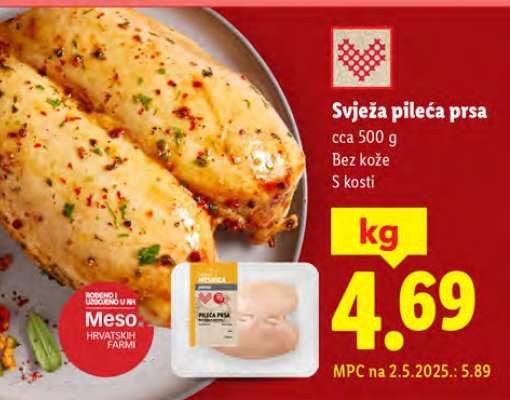 Svježa pileca prsa