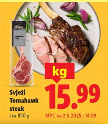 Svježi Tomahawk steak