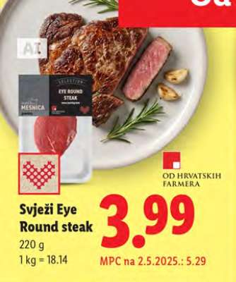 Svježi Eye round Steak