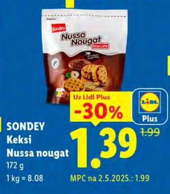 SONDEY Keksi Nussa nougat