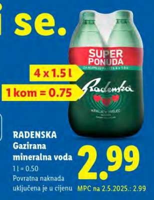 Radenska Gazirana mineralna voda