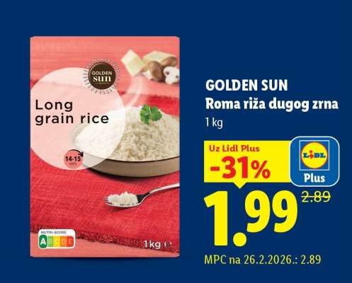 GOLDEN SUN Roma riža dugog zrna
