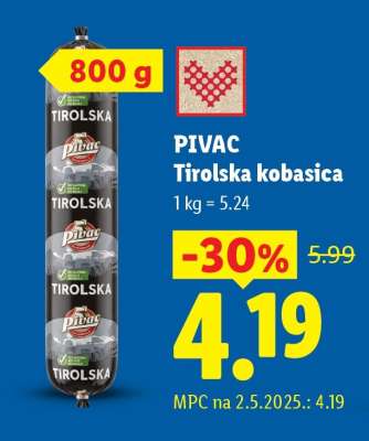 PIVAC Tirolska kobasica