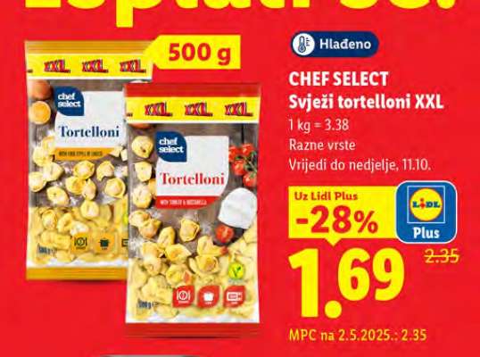 Chef Select Svježi tortelloni XXL