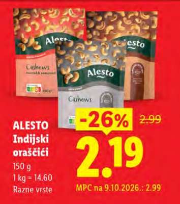 Alesto Indijski orašcici